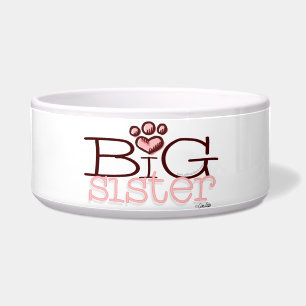 Big Sister Paw Print Design