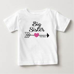 Big Sister Pink Arrow Personalized Shirt