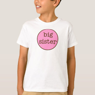 Big Sister Pink & Brown T-Shirt