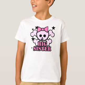 Big Sister Pink Skull T-Shirt