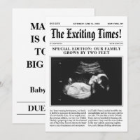 Big Sister Pregnancy Announcement Newspaper