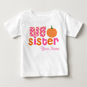 Big Sister Pumpkin Personalized Shirt