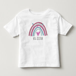 Big Sister Rainbow matching outfit Toddler T-shirt