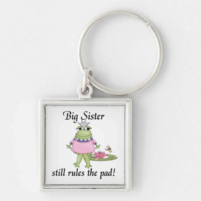 Big Sister Rules the Pad Gifts Keychain (Front)