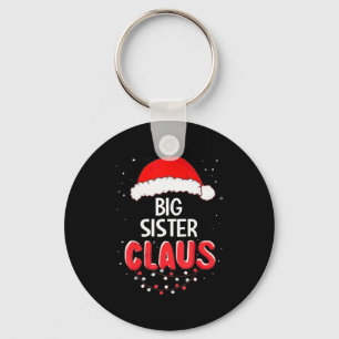 Big Sister Santa Claus Christmas Matching Costume Keychain