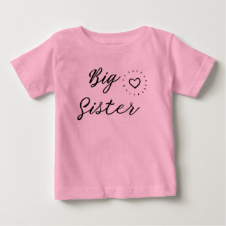 Big sister Shirt, Big Sis Shirt, Little Sister Baby T-Shirt