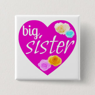 Big Sister (square button) 2 Inch Square Button
