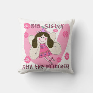 Big Sister Still the Princess Throw Pillow
