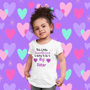 Big Sister Sweetheart Pregnancy Reveal Toddler T-shirt