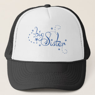 Big Sister Swirl Design Trucker Hat