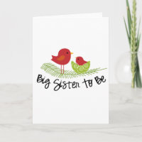 big sister to be christmas birdies