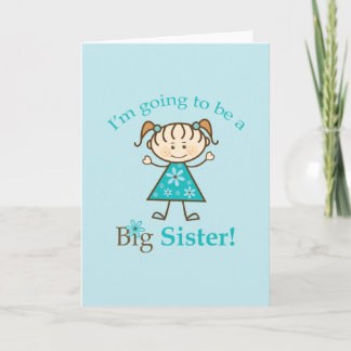 Big Sister To Be Stick Figure Announcement