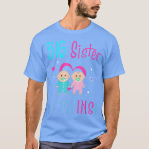 Big Sister To Twins Girl Boy  T-Shirt