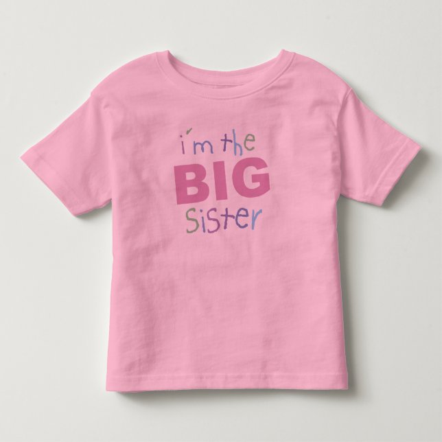 Big Sister Toddler Ringer T-Shirt (Front)