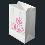 Big Sister Typography Modren Text  Medium Gift Bag<br><div class="desc">Big Sister Typography Modren Text Gift Bag. You can change the background colour to the colour you prefer.</div>
