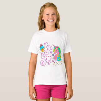 "Big Sister" Unicorn Kids T-shirt