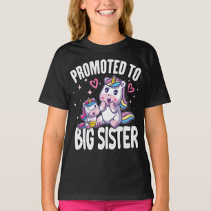 Big Sister Unicorn Promoted to Big Sister Announce T-Shirt