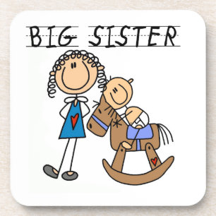 Big Sister With Baby Brother Gifts Coaster