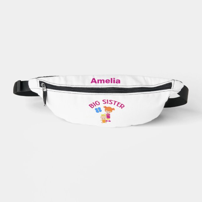 Big Sister with Baby Sister Proud Sister T-Shirt Fanny Pack (Front)