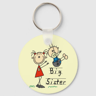 Big Sister with Little Brother Tshirts and Gifts Keychain