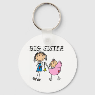 Big Sister with Little Sis Tshirts Keychain