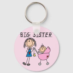 Big Sister with Little Sis Tshirts Keychain