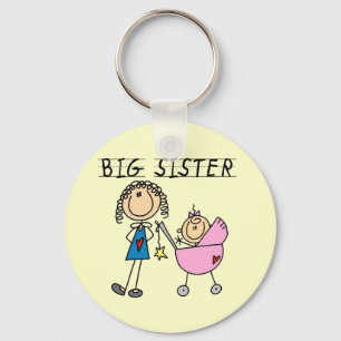 Big Sister With Little Sister T-shirts and Gifts Keychain