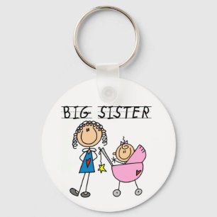 Big Sister With Little Sister T-shirts and Gifts Keychain