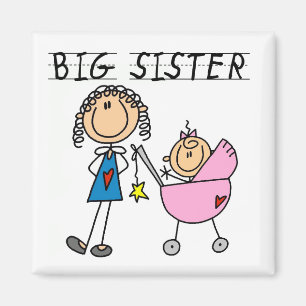 Big Sister With Little Sister T-shirts and Gifts Magnet
