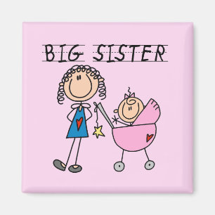 Big Sister With Little Sister T-shirts and Gifts Magnet