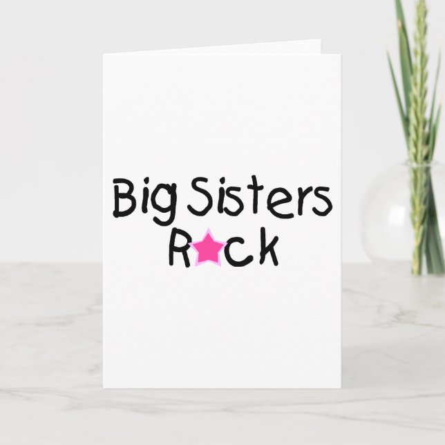 Big Sisters Rock Card (Front)