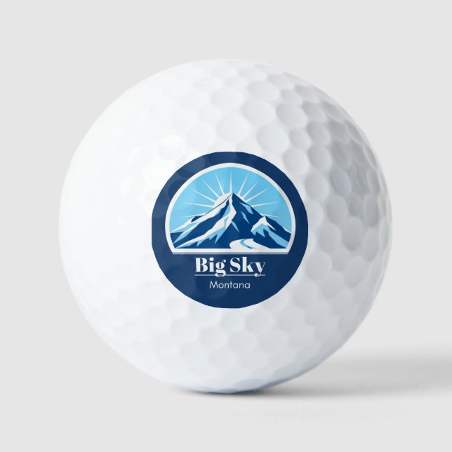 Big Sky Montana golfing resort kids Golf Balls (Front)