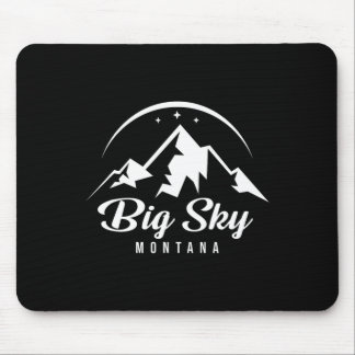 Big Sky Montana Ski Resort Skiing Snowboarding  Mouse Pad