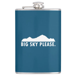 Big Sky Please Hip Flask