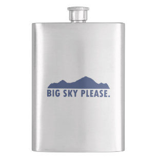 Big Sky Please Hip Flask