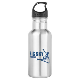 Big Sky Resort Montana Skier 532 Ml Water Bottle