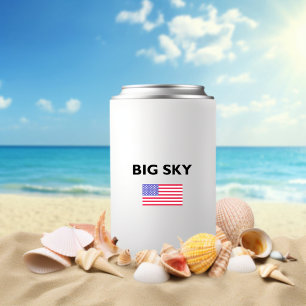 Big Sky USA American Flag Light-Colour Can Cooler