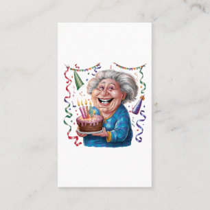 Big Smile Granny Birthday Business Card