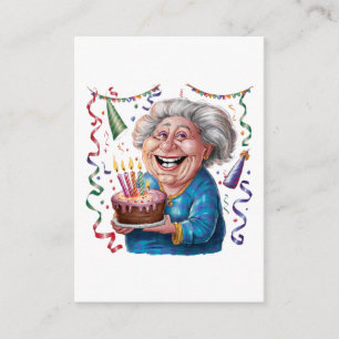Big Smile Granny Birthday Enclosure Card