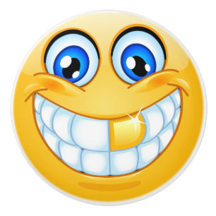 Big Smile Happy Face Drawer Knob - SRF