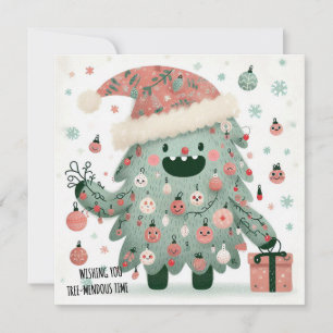 Big Smile OK Tree-mendous Time Holiday Card