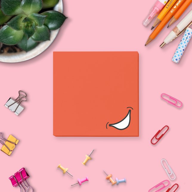 Big Smile Post It Notes (Big Smile Post It Notes Orange)