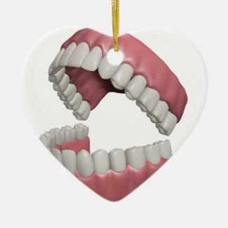 big smile teeth ceramic ornament