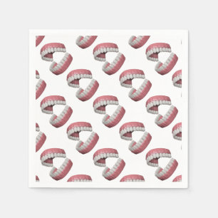 big smile teeth napkin