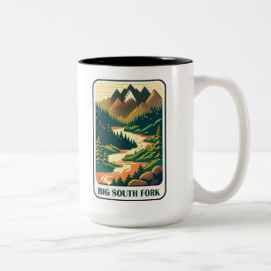 Big South Fork River Tennessee Kentucky Colors Two-Tone Coffee Mug