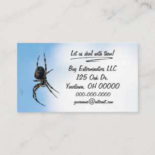 Big Spider for Bug Exterminator  Business Card