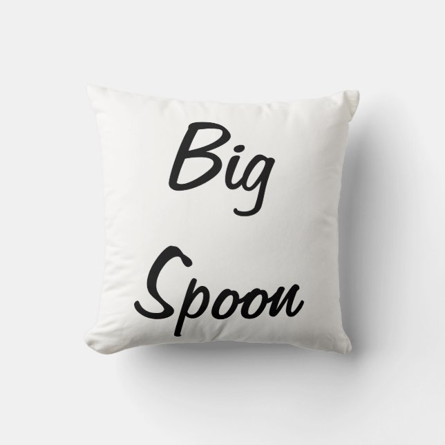 Big Spoon Decorative Throw Pillow (Front)