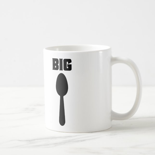 BIG SPOON LITTLE SPOON COFFEE MUG SET #1 (Right)