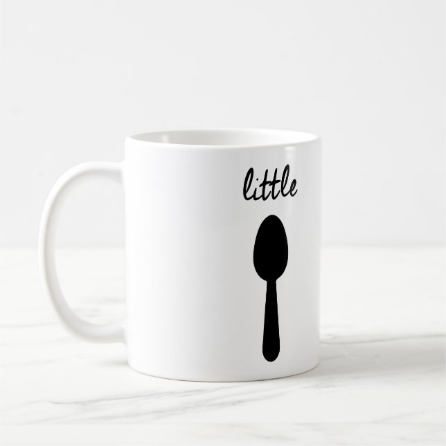 BIG SPOON LITTLE SPOON COFFEE MUG SET #2 (Left)