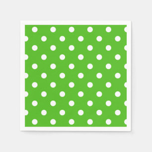 Big Spots Kelly Green Paper Napkins